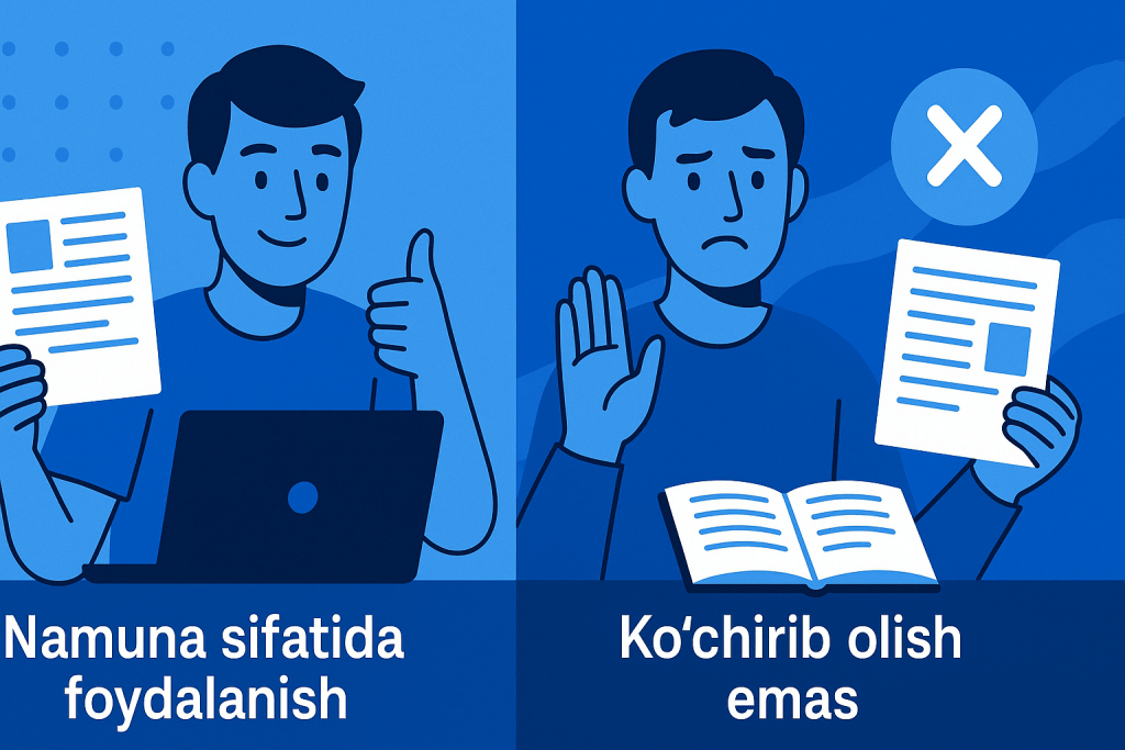 Mustaqil ish yozish tartibi namuna 2026